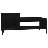 Coffee Table Black 100x50x45 cm Engineered Wood 821133