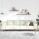 Living Room Couch Cream 250 x 77 x 76 cm 3335098