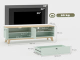 TV Stand Cabinet for Television up to 36 Inch, Modern TV Unit 2 Doors, Entertainment Center T3398P555863