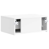 Wall-Mounted Bedside Cabinet High Gloss White 49 x 34.5 x 20 cm 898453