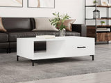 Coffee Table High Gloss White 90x50x40 cm Engineered Wood 829214