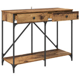 Console Table Old Wood 100 x 39 x 78.5 cm Engineered Wood 882806