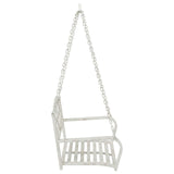 Swing Bench Steel 71.5 x 59 x 55 cm Antique White 42038693