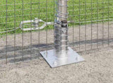 Welded Wire Fence with Concrete Base 100 x 0.5 m 3352374
