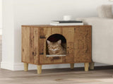 Cat House Old Wood 51 x 30 x 52 cm Engineered Wood 8000669