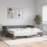 Daybed with Trundle without Mattress Dark Grey 90x190 cm Single 3196648