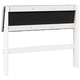 Upholstered Headboard Light Grey 100 cm Solid Pine Wood 879248