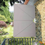Collapsible Terrace Side Awning Cream 240x160 cm 44567
