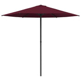 Garden Parasol with Base 230 x 230 cm Polyester Rectangular 42036181