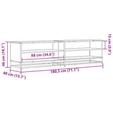 TV Cabinet Grey Sonoma 180.5x40x46 cm Engineered Wood 3300803