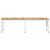 Garden Bench 161 x 35 x 45 cm Solid Acacia Wood White 901751