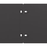 Lawn Edgings 50 pcs Black 15x103 cm Cold-rolled Steel 860148