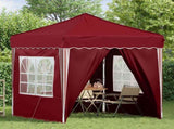 Pop-up Party Tent 195 x 195 x 245 cm Burgundy Oxford Fabric 42019741
