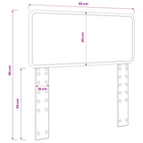 Headboard White Engineered wood 888583