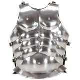 Roman Soldier Body Armour Cuirass Replica LARP Silver Steel 286209