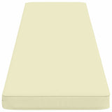 2-Piece Bench Cushions VUGHT 2 pcs 100% Polyester Cream 951493