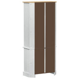 Highboard White 74 x 38 x 170 cm Solid Pine Wood 42024950