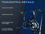 Stationary Exercise Bike, 8kg Flywheel Indoor Cycling Workout Fitness Bike, Adjustable Resistance T3398P376853