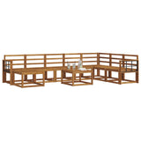 Outdoor Sofa Set 9 pcs Natural Solid Acacia Wood 3366857