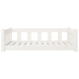 Dog Bed White 95.5x65.5x28 cm Solid Wood Pine 833256