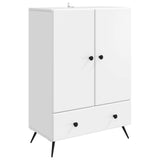 Sideboard with Drawer White 66 x 34.5 x 95 cm Engineered Wood 895585