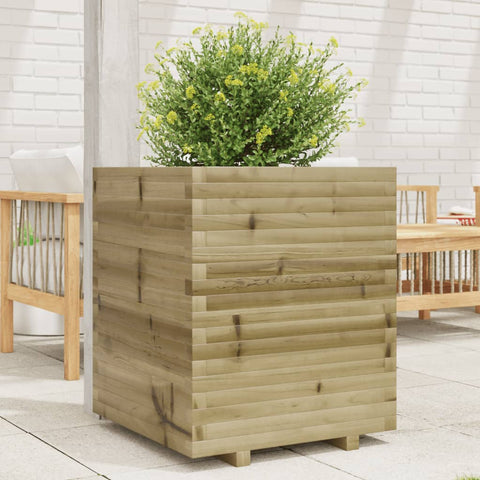 ZNTS Garden Planter 60x60x72 cm Impregnated Wood Pine 3282618