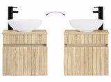 Wall-mounted Sink Vanity Sonoma Oak 39 x 35 x 63 cm 890544