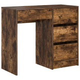 Desk with Drawer Smoked Oak 90 x 37.5 x 75 cm Engineered Wood 869494
