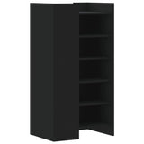 Shoe Cabinet Black 52x37.5x100 cm Engineered Wood 848438