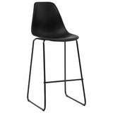 3 Piece Bar Set Plastic Black 3051301