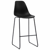 3 Piece Bar Set Plastic Black 3051301