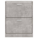 Shoe Cabinet Concrete Grey 59x17x81 cm Engineered Wood 342537