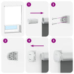 Roller Blind Blackout 160 x 230 cm off White 240176