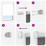 Roller Blind Blackout 160 x 230 cm off White 240176