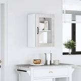 Kitchen Wall Cabinet with Glass Door Porto Concrete Grey 854011