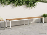 Garden Bench 201 x 35 x 45 cm Solid Acacia Wood Rectangular 901302