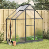 Greenhouse with Base Frame Anthracite 169x114x202 cm Aluminium 4005827
