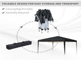 3 x 3M Garden Pop Up Gazebo Height Adjustable Marquee Party Tent Wedding Canopy with Carrying Bag, T3398P310867