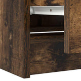 TV Cabinet Smoked Oak 60x35x54 cm Engineered Wood 861782
