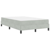 Box Spring Bed with Mattress Light Grey 120 x 220 cm Fabric 3398785