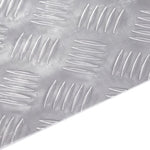 ZNTS Aluminium Checker Plates 4 pcs Anti-Slip 80x20 cm 4104260