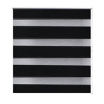 ZNTS Zebra Blind 140 x 175 cm Black 240224