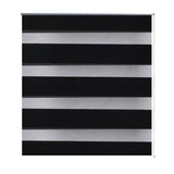 ZNTS Zebra Blind 140 x 175 cm Black 240224