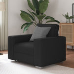 ZNTS Black Fabric Armchair 59 cm 4105209