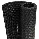 Balcony Screen Black 300x80 cm Poly Rattan 156295