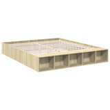 Bed Frame without Mattress Sonoma Oak 180x200 cm Super King 3280547