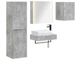 Bathroom Furniture Set 5 pcs Concrete Grey 3407282