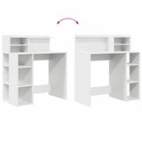 Desk with Shelf White 90 x 48 x 101.5 cm Engineered Wood 869522