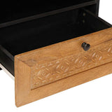 TV Cabinet with Drawer 80 x 33 x 46 cm Solid Mango Wood 4018097