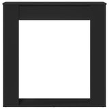 Fireplace Surround Black 100x20x100 cm Engineered Wood 854572